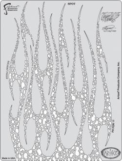 Stencil aerografo Artool Flame o Rama 2 "Spot"