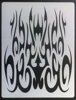 Mini stencil aerografo ARTOOL "Flame o Rama 2 - Gothika"