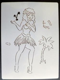 Mini stencil aerografo ARTOOL "Sailor Girlies - Dance Tyme"