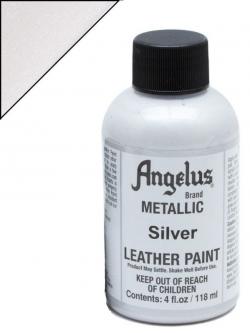 ANGELUS Colore per pelle e tessuto 150C METALLIC SILVER - ARGENTO METALLIZZATO 118 ML