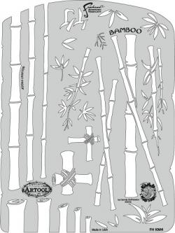 Stencil aerografo ARTOOL Kanji Master "Bamboo" by D. Mathewson