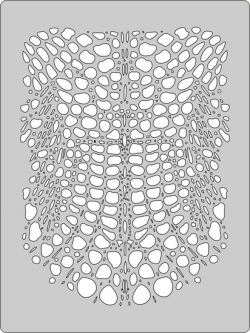 Stencil aerografo WoW  Alligator - PELLE DI COCCODRILLO