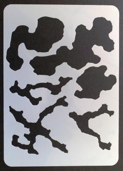 Mini stencil aerografo Artool "FX-4 Classic Camo" by Craig Frase