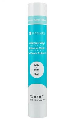 Vinile adesivo Silhouette - colore BIANCO LUCIDO - 30,5 cm x 1,83 m