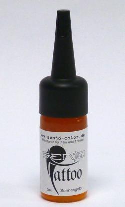 Senjo Color colore per tatuaggi temporanei 15 ml GIALLO