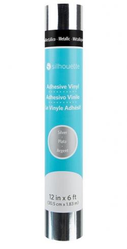 Vinile adesivo Silhouette - colore ARGENTO SPECCHIATO - 30,5 cm x 1,83 m