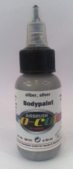 Hansa Pro-Color colore bodypainting aerografo 68101 SILVER - ARGENTO