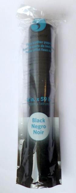 Rotolo fintapelle Silhouette 30 x 149 cm - NERO