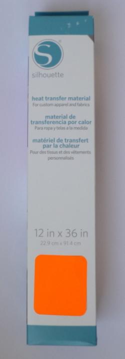 Materiale termotrasferibile Silhouette - rotolo 30,5 x 90 cm - FLUORESCENTE ARANCIONE
