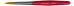 Set 2 pennelli in fibra sintetica DA VINCI - PRIMO manico rosso - linea Scuola e Hobby