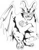 Stencil aerografo "Gargoyle 4 large" by R.Evans