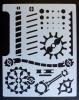 Mini stencil aerografo ARTOOL "Steampunk FX - Mechanix"