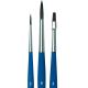 Set 3 pennelli in fibra sintetica DA VINCI - KIT 3505 FORTE BASIC - linea Hobby