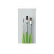 Set 3 pennelli in fibra sintetica DA VINCI - FIT 5298 - linea Scuola e Hobby