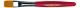 Set 2 pennelli in fibra sintetica DA VINCI - PRIMO manico rosso - linea Scuola e Hobby
